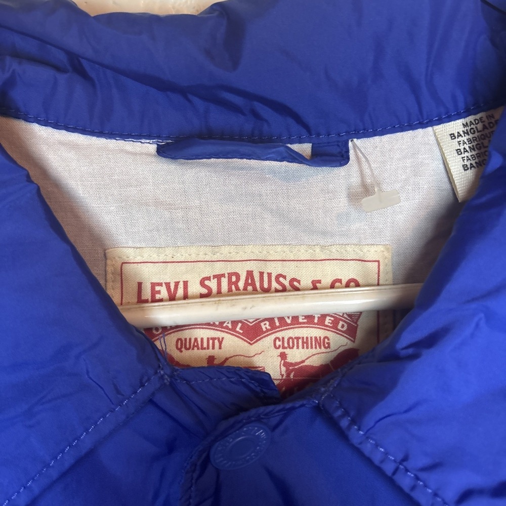 Levis Golden State Warriors Jacket Hat Bundle XL Blue Windbreaker Snapback - Picture 5 of 16